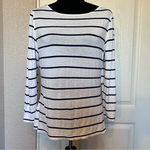 Vintage Saint James Striped Breton Long Sleeve Blouse Shirt‎ Size 6